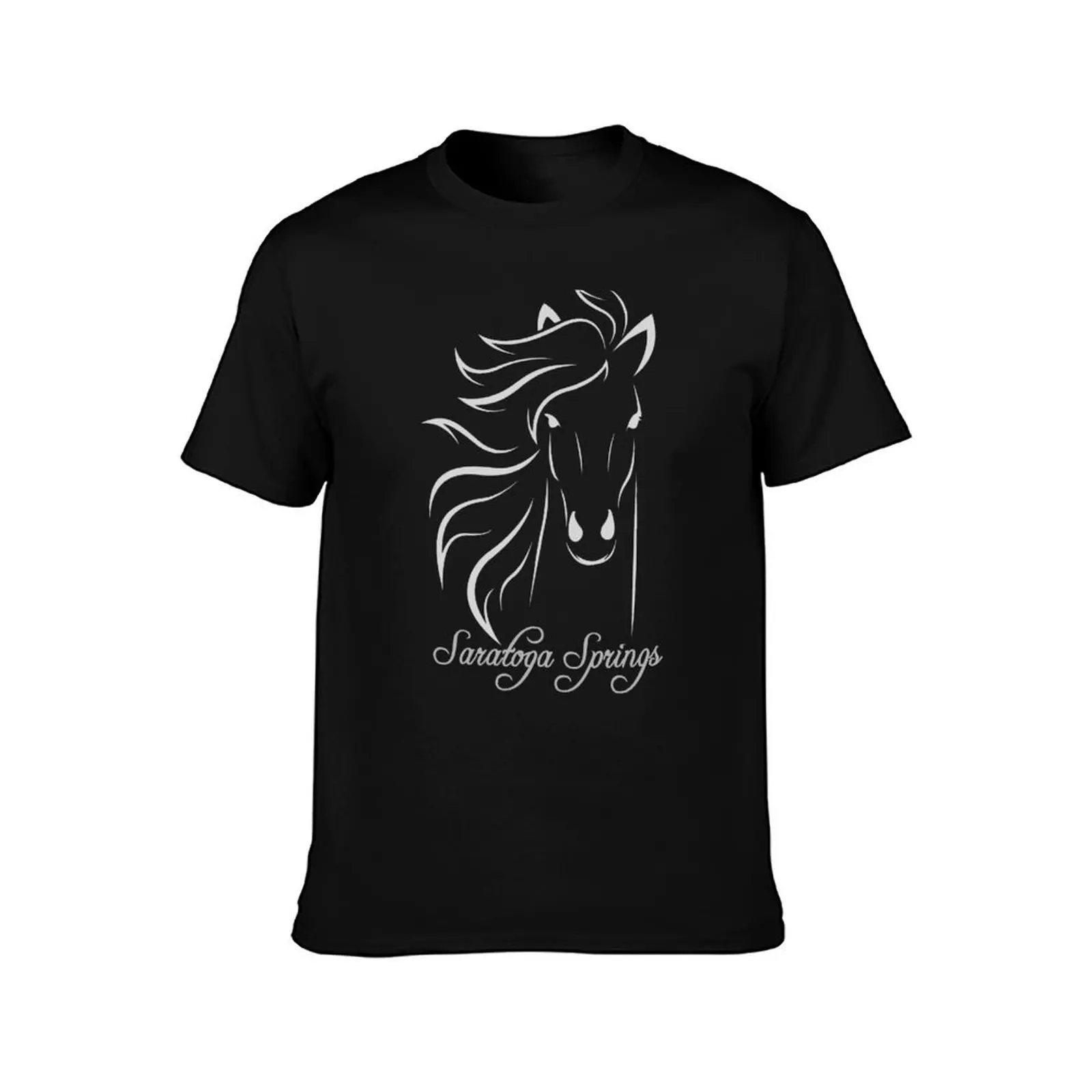 Фото Футболка Saratoga Springs New York Horse с стильным графическим принтом и короткими рукавами №2