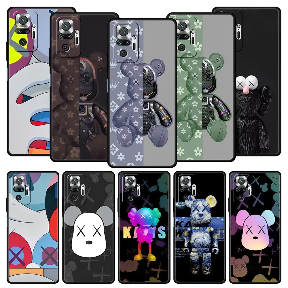 

K-Kaw Shockproof Phone Case for Redmi Note 10 10S 9S 9T 9 Pro Funda Cover 9A 9C 8T 8 8A 7 7A 6 5 11 S2 K40 Siliocne Coque