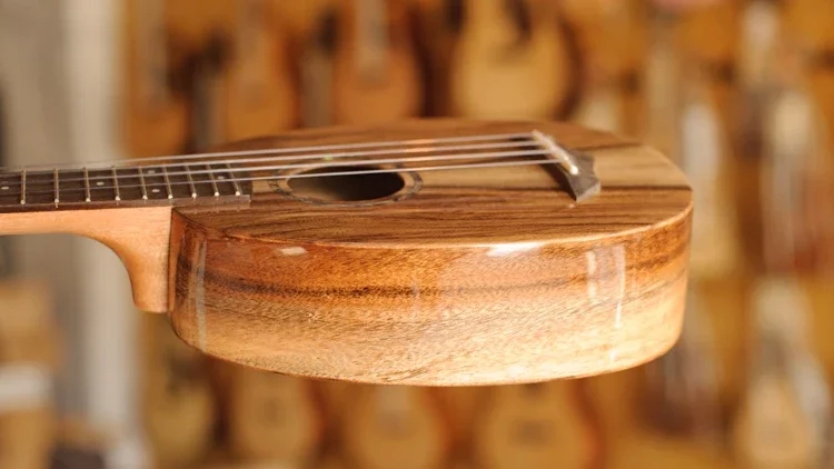 Brightsun BS-20SL Полностью твердые укулеле из коа с ананасом ручной работы