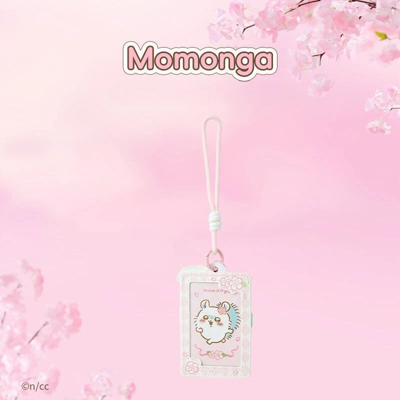 Фото MINISO Chiikawa Hachiware Usagi Kawaii аниме мультфильм вишневый цвет сезонный пакет карт студенческий держатель для карт сладость №4