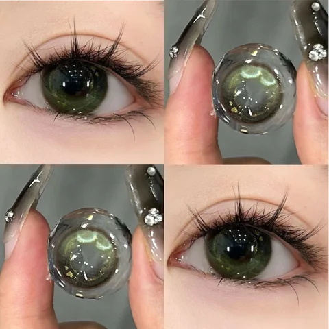 KSSEYE 2 шт. контактные линзы для глаз корейские линзы высококачественные натуральные школьные синие контактные линзы косметические коричневые линзы Бесплатная доставка