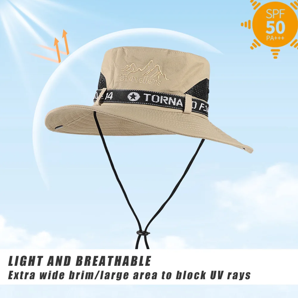 Outdoor Sunscreen Fisherman's Hat Men's And Women's Summer UV Resistant Quick Drying Hat Mountain Climbing Fishing Sunshade Hat