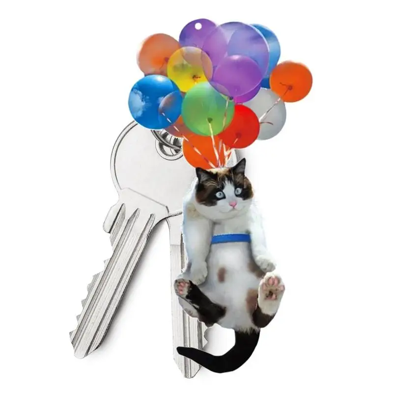 

Cat Car Hanging Ornament With Colorful Balloo Funny Car Hanging Ornament Car Interior Decor Car Pendant Creative Cute Cat
