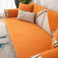 chenille sofa cover super soft non slip couch seat cushion solid color corner sofa towel furniture protector slipcover 1pcs