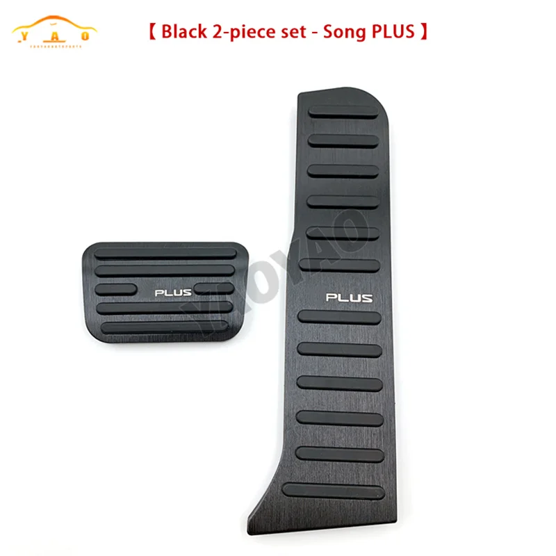 

2 шт. для BYD Song Plus DMi EV 2023 2022 2021 автомобильные педали из алюминиевого сплава, противоскользящие накладки на педаль ускорения топлива, тормоза