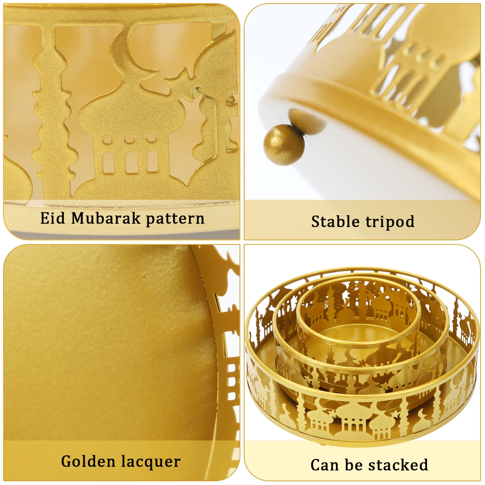 3 шт. круглые подносы для праздника набор обеденных тарелок |