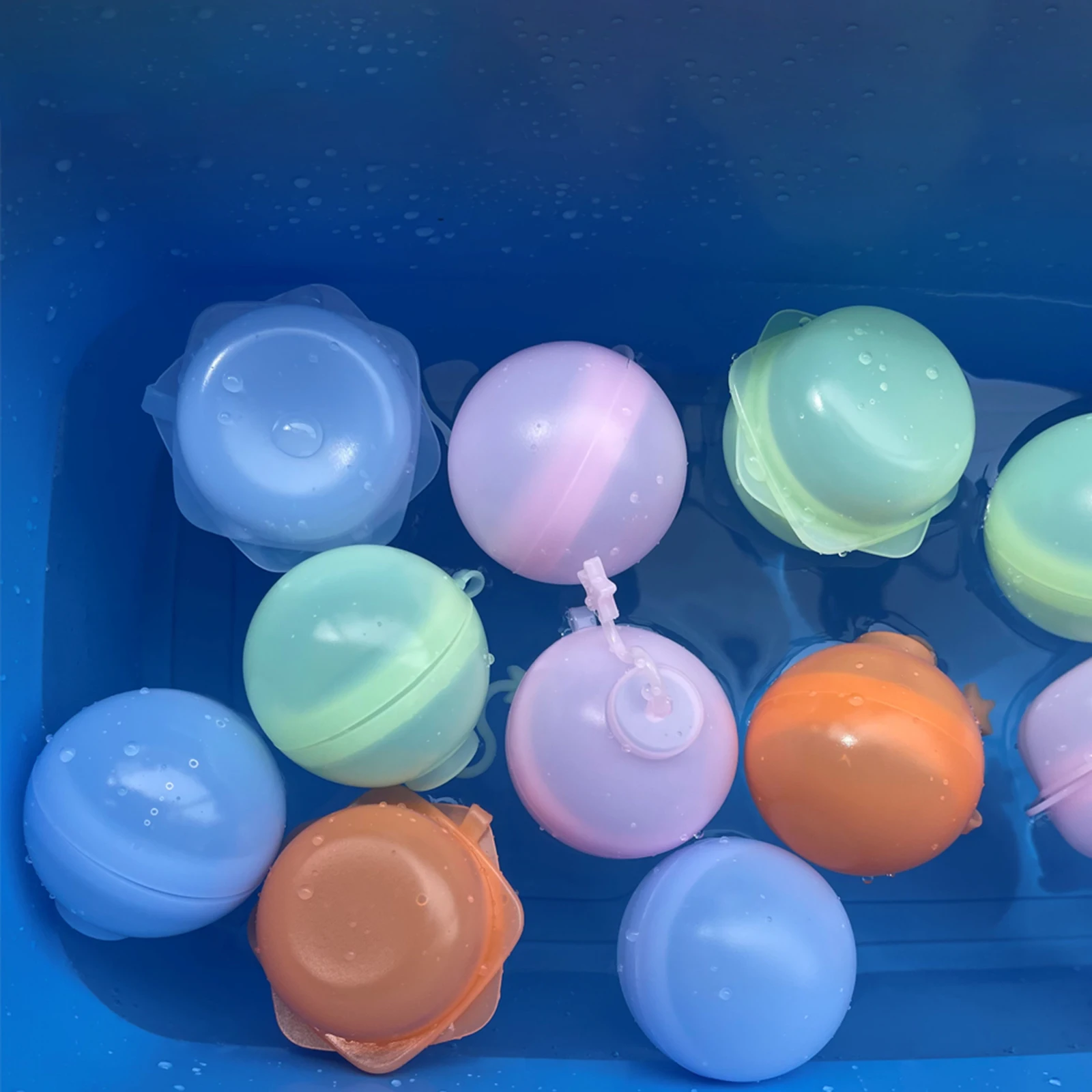 

Silicone Water Filling Balloon Water Game Ball Toys Automatic Suction in Water for Children Holiday Party Present