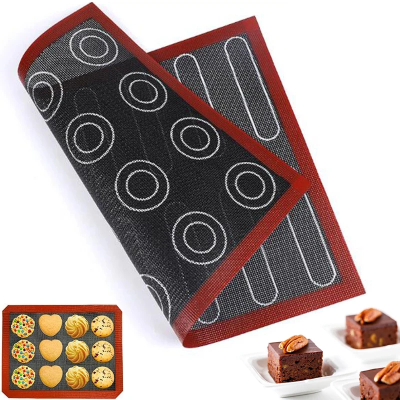 

Perforated Silicone Baking Mat 40x30cm Non-stick Oven Sheet Liner Bakery Tools Pastry Macaron Pad For Cookies Bakeware