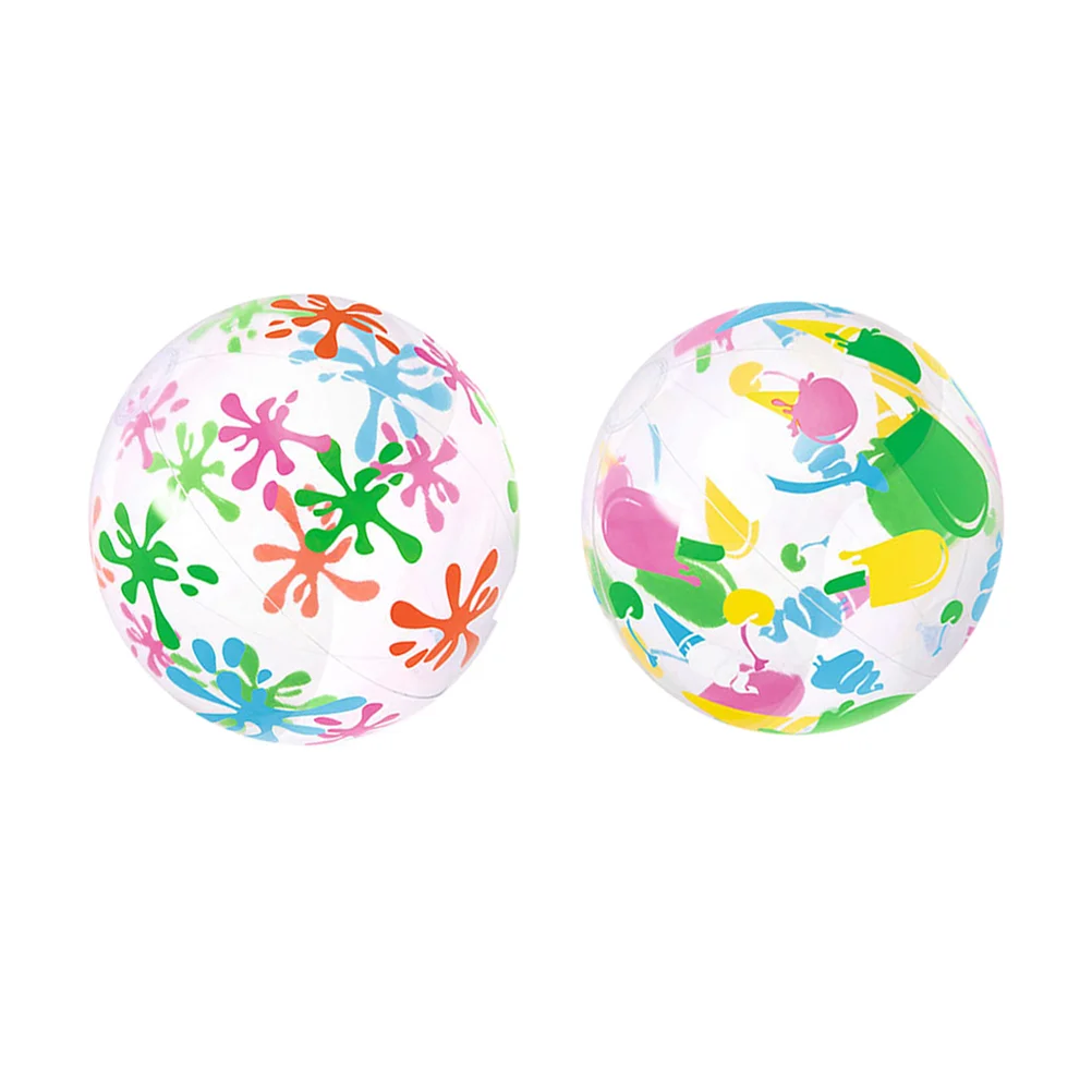 

2 PCS Kids Swimming Toy Inflatable Ball PVC Water Mini Beach Balls Elastic Child