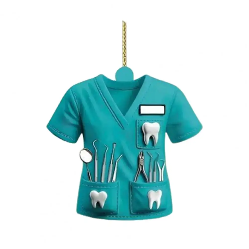 

Акриловый кулон, декоративная подвеска для зеркала заднего вида автомобиля со шнурком, легко повесить, уникальное украшение для медицинской одежды