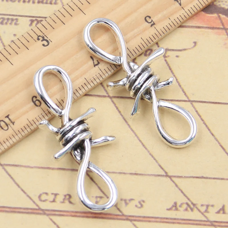 

5pcs Charms Bramble Link Thorns Connector 45x19x8mm Tibetan Silver Color Pendants Antique Jewelry Making DIY Handmade Craft