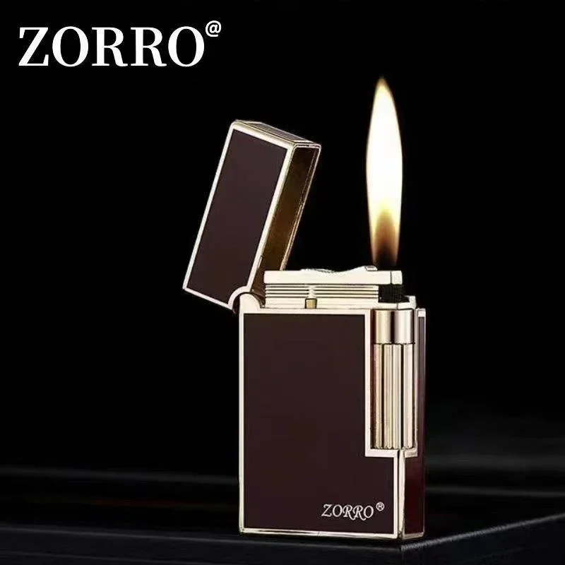 Фото Ретро-зажигалка ZORRO 612 с звуковым сопровождением, ветрозащитная, металлический корпус, элитный подарок для мужчин, практичный помощник для сигарет №3