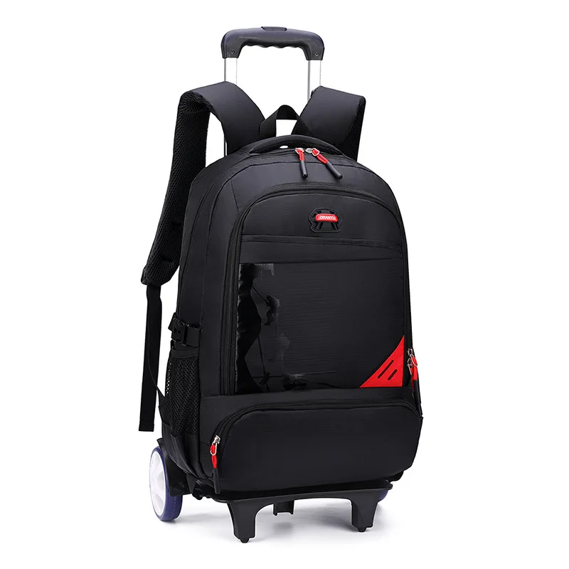 waterproof Trolley Children School Bags Kids Trolley Backpacks Wheel Luggage Boys backpack Mochila Escolar Back bag Schoolbag