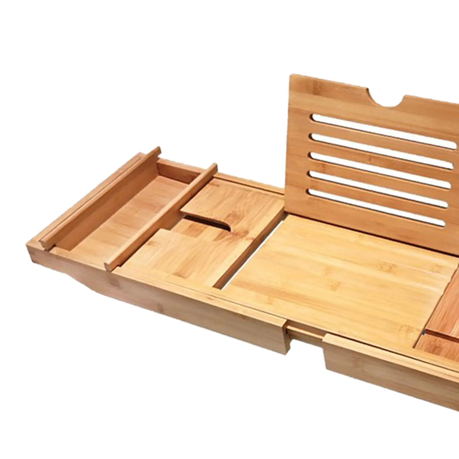 Расширяемый бамбуковый поднос для ванны премиум-класса душа стойка хранения