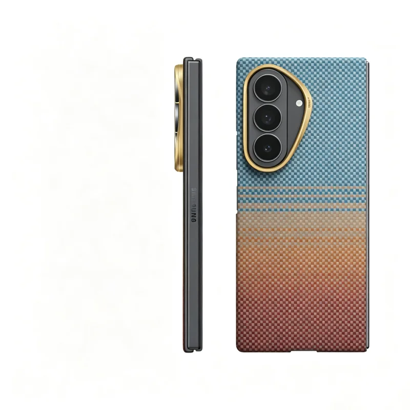 Фото Чехол Pitaka из углеродного волокна для Samsung Z Fold 8 Ultra, кевларовый чехол с поддержкой беспроводной зарядки для SAMSUNG Z FOLD 8 ULTRA №2