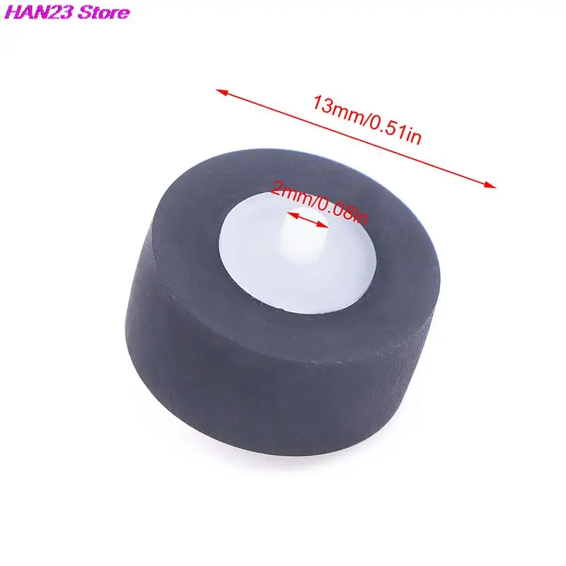 

New 1Pc 13x6x2mm With Axial Rubber Pinch Roller Belt Wheel For Cassette Movement Tape Recorder Radio Audio Accessories