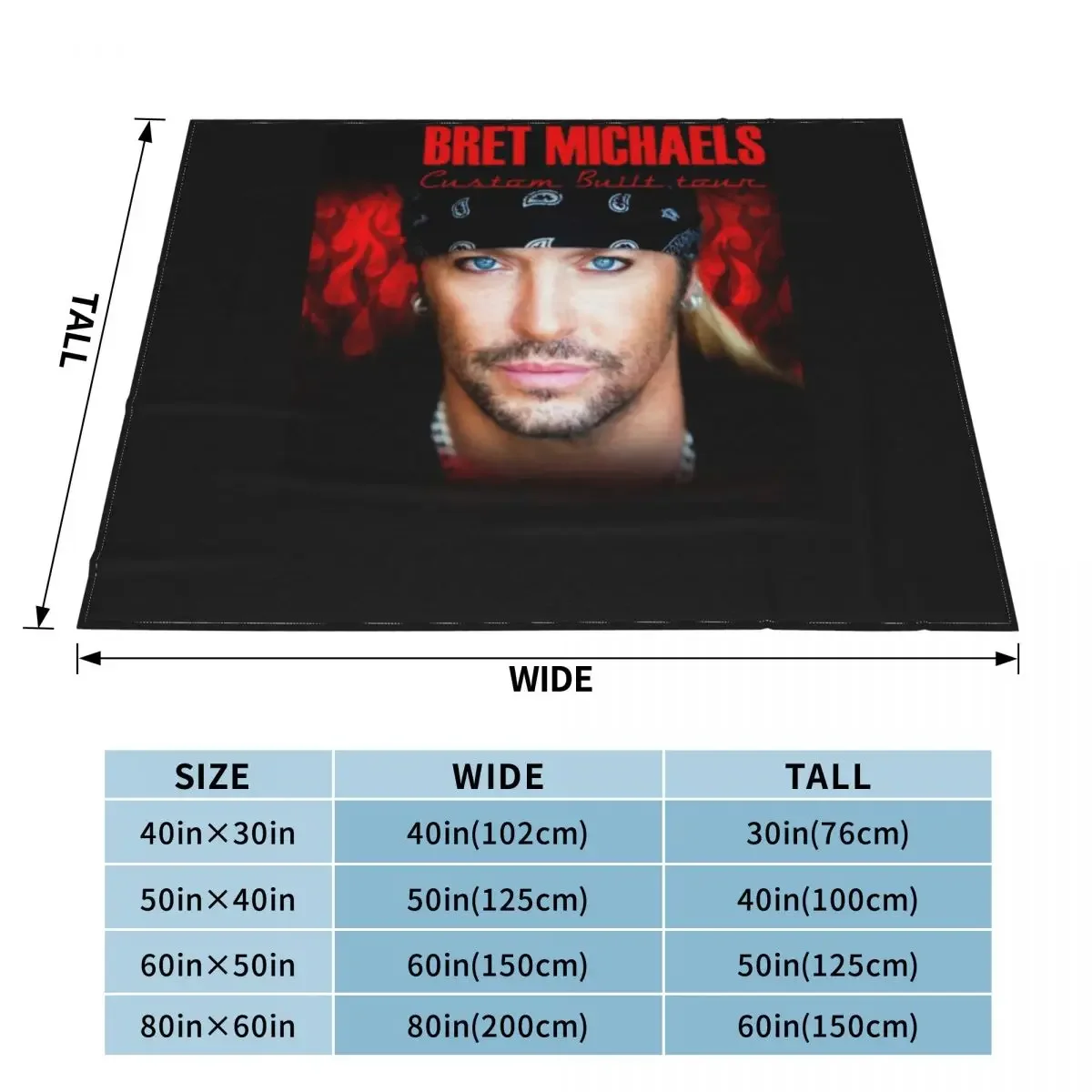 Bret Michaels Face Tour 2019 Dedekyo 5 одеял теплые зимние одеяла для детей полярные