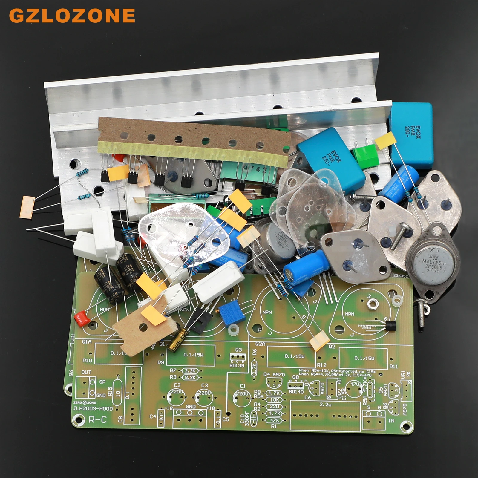 2-канальный капот JLH2003 стерео односторонний усилитель мощности класса А набор