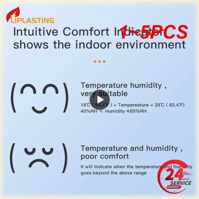 

1~5PCS Tuya Zigbee Temperature Humidity Sensor Fridge Sensor Mini LCD Digital Display bluetooth-compatible Thermometer