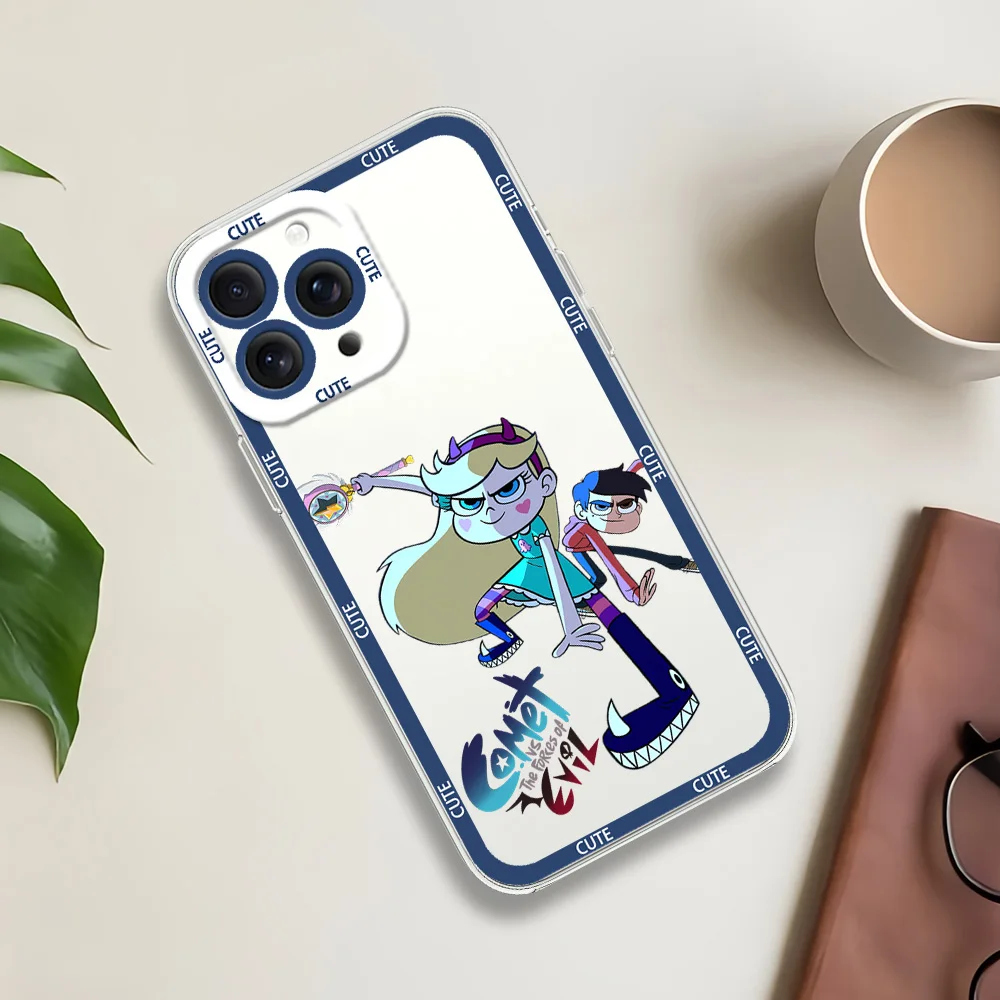 MINISO Прекрасный S-Star против F-Forces of Evil для iphone 11 12 13 14 15 16 прозрачный корпус Mini Plus Pro Max