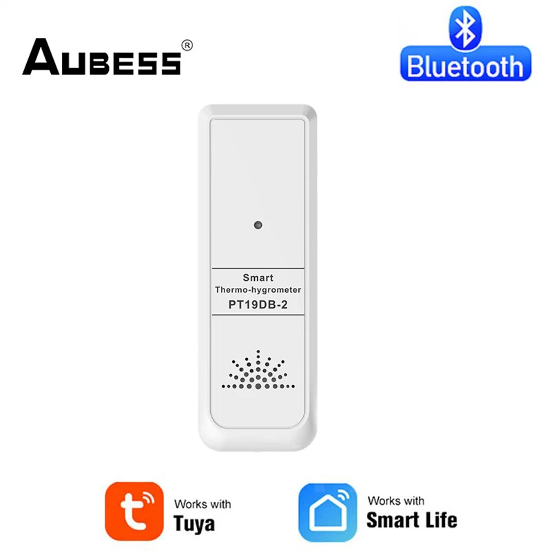 

Портативный Bluetooth мини-датчик температуры и влажности Tuya, термометр, гигрометр, уличный и комнатный универсальный Смарт-датчик Life с управле...