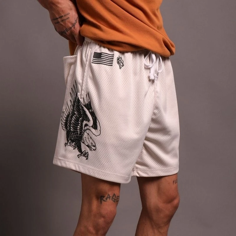 

Summer Running Shorts Mesh Breathable Men Gym Shorts Fitness Bodybuilding Training Sport Jogging Quick-Drying Workout Bottoms
