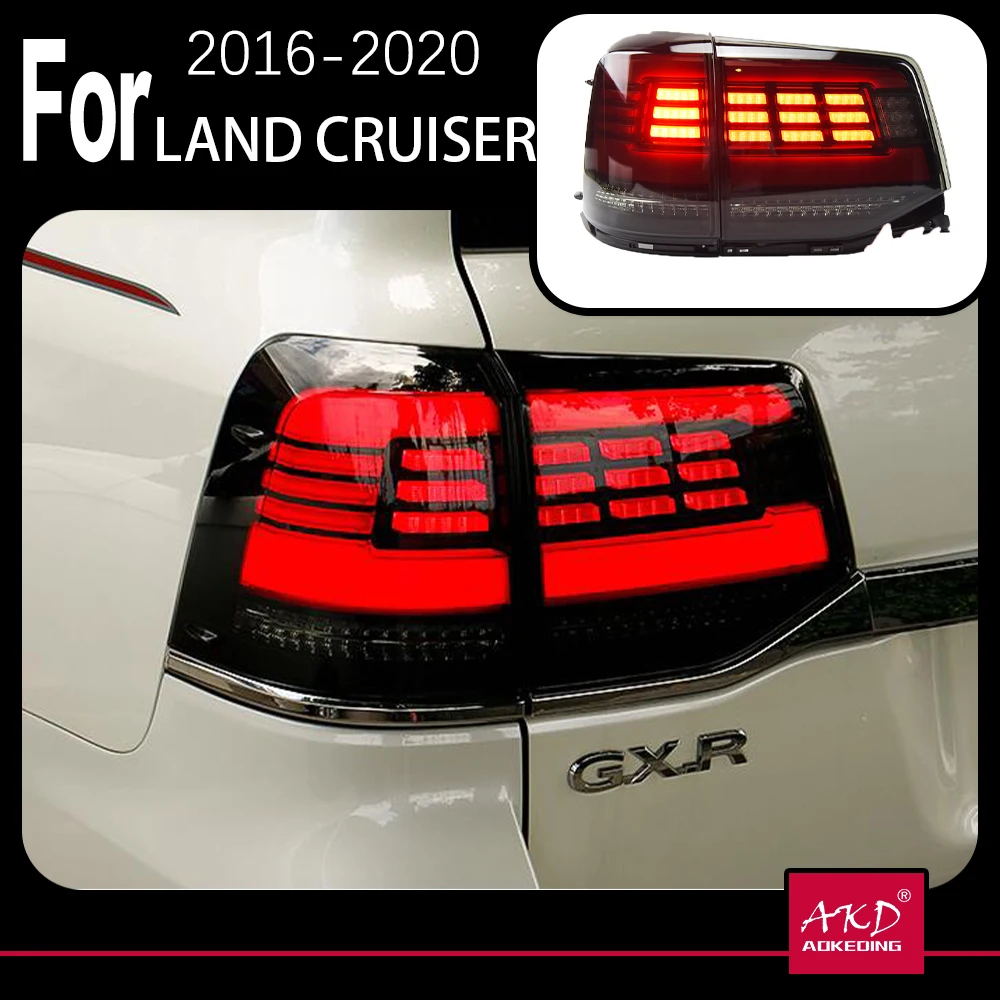 

Модель автомобиля AKD для Toyota Land Cruiser, задний фонарь 2016-2020 дюйма LC200