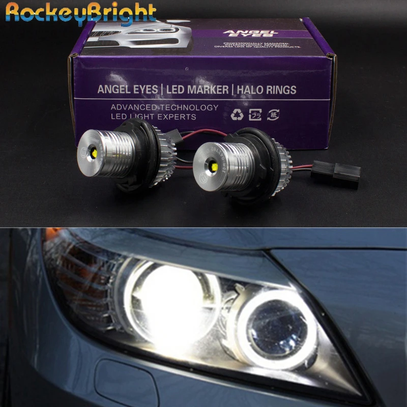 

10W Car canbus LED halo rings Marker LED Angel Eyes for BMW E39 E53 E60 E61 E63 E64 E65 E66 E87 bulb LED