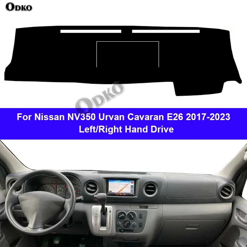 Фото Коврик-накидка на приборную панель автомобиля для Nissan NV350 Caravan E26 2017-2023, защита от солнца, внутренний защитный коврик для авто №2