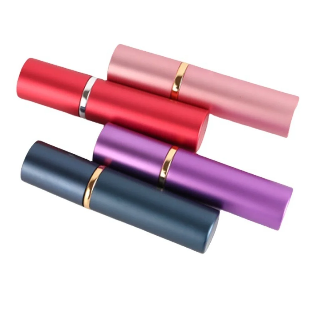 

10ml Cosmetics Portable Travel Anodized Aluminum Cylindrical Lipstick Perfume Bottle Spray Bottle