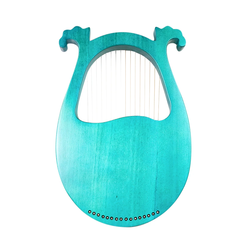 16 Strings Wooden Mahogany Lyre Harp Musical Instrument Piano Harp for Beginner Gift with Tuning Tool Spare String Easy To Learn enlarge
