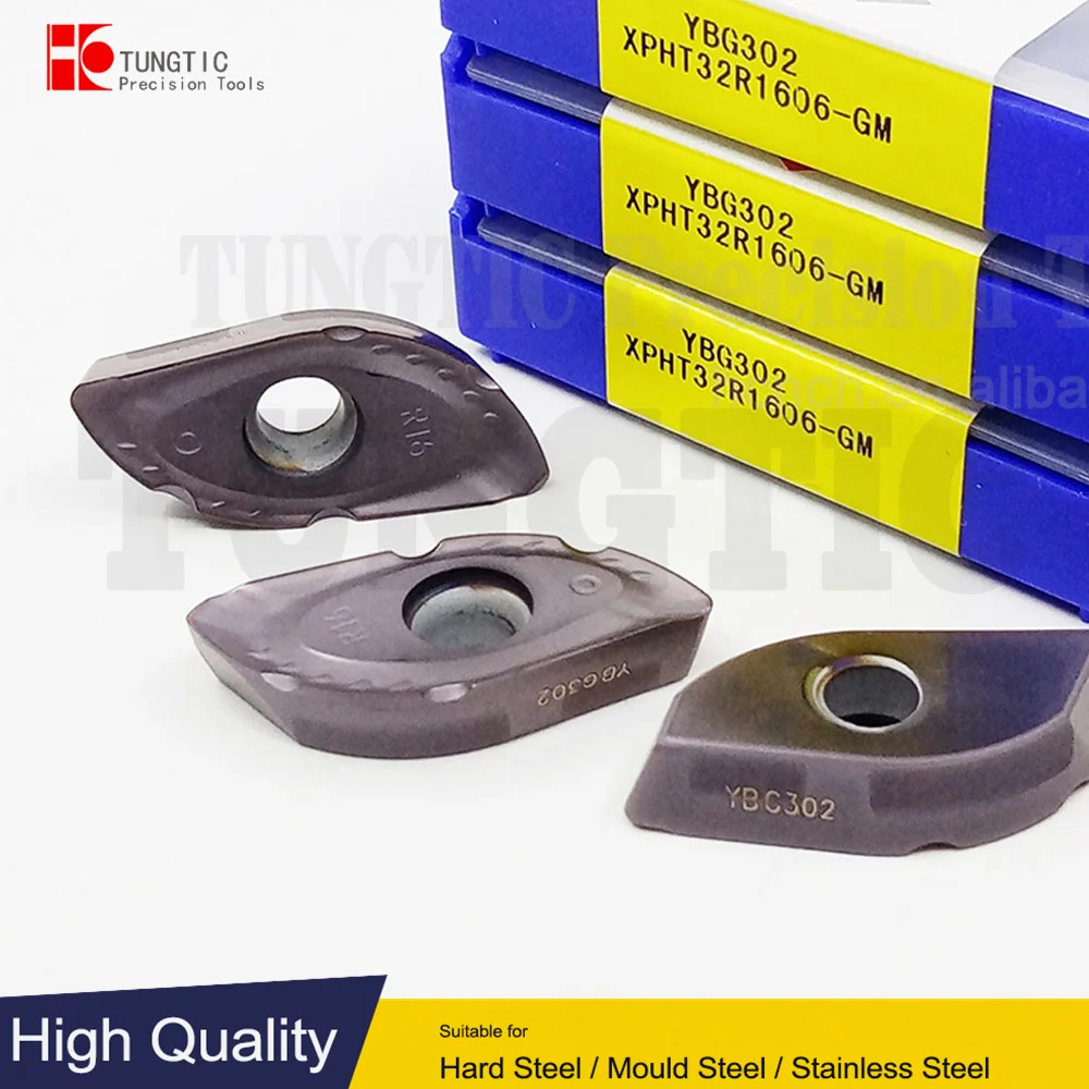 

TUNGTIC XPHT 32R1606-GM Milling Inserts Carbide Cutter For Cast Iron