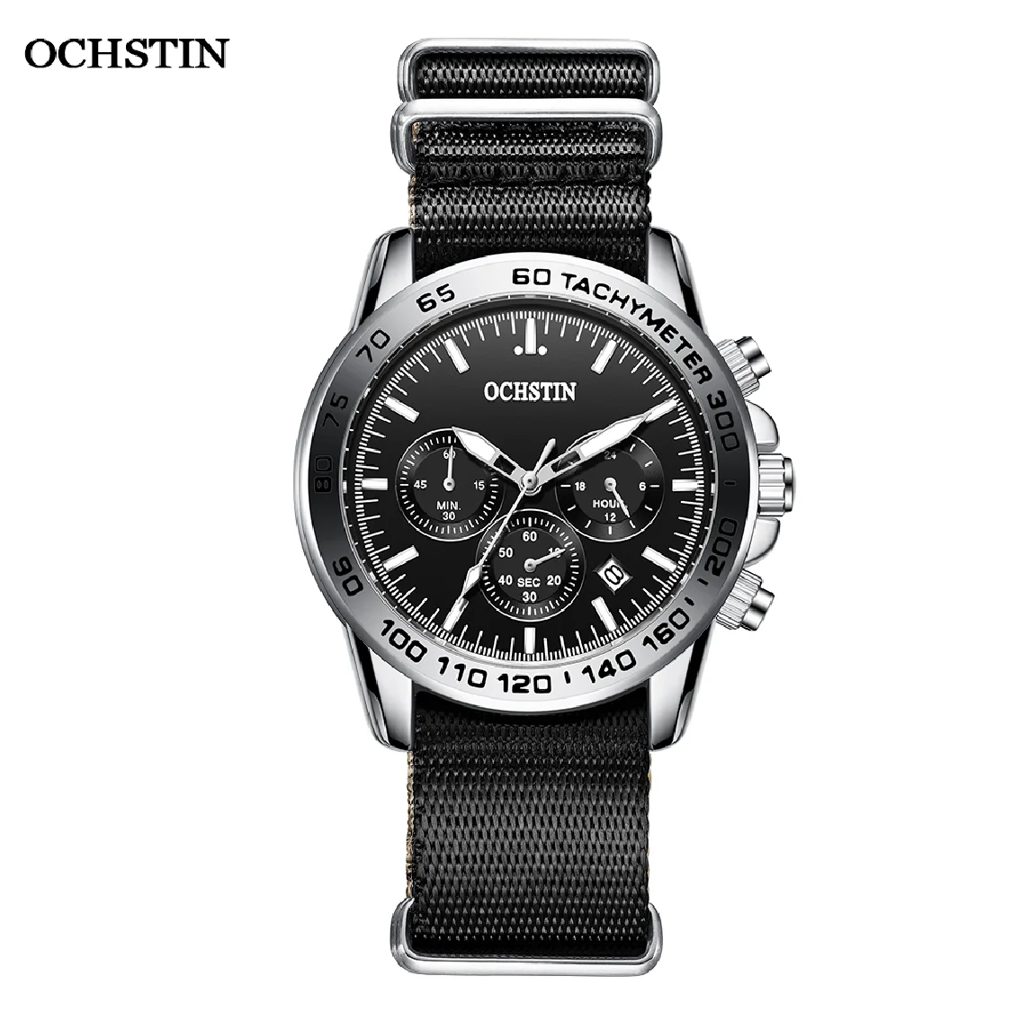 

OCHSTIN Top Luxury Brand Pilot Mens Chronograph Wristwatches Waterproof Black Males Quartz Clock Casual Watches Montre Luxe