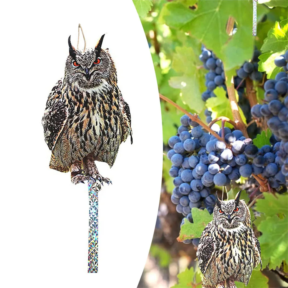 

Rainproof Durable High Quality Home Garden Owl Decor Bird Control With Lanyard 30x17.5cm For Home Garden Decor