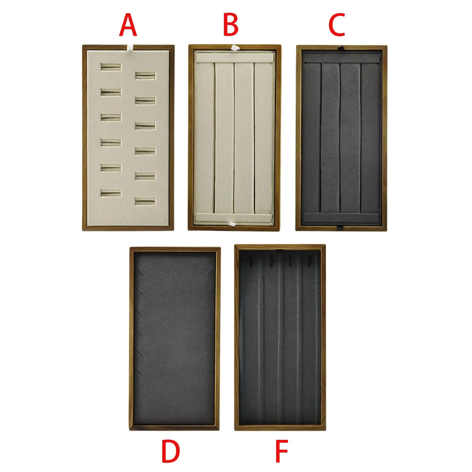 

Деревянный поднос для ювелирных изделий, органайзер для наушников, браслетов, демонстрационная коробка для хранения