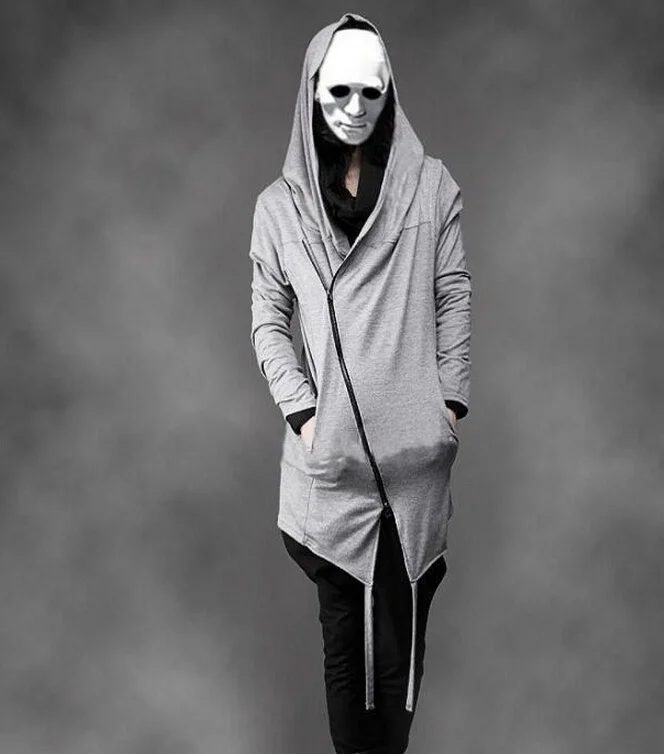 

Free Shipping Hot 2022 New Fashion Men's Trench Coat Men Long Sleeve Zipper Hoodies Jacket male Casual Costs S-3XL
