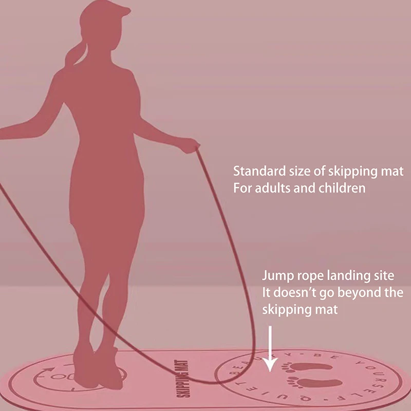 1 шт. коврик для скакалки противошумный прыжков со скакалкой нескользящий
