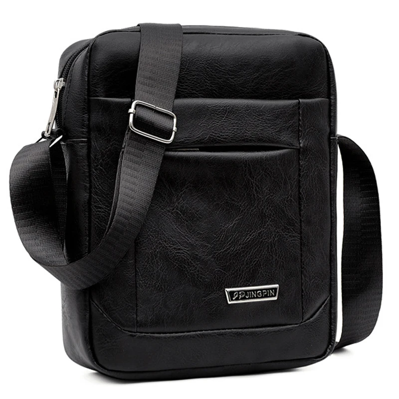 

Длинная мужская сумка через плечо, кожаная дорожная сумка-слинг для мужчин, повседневный деловой мессенджер на ремне