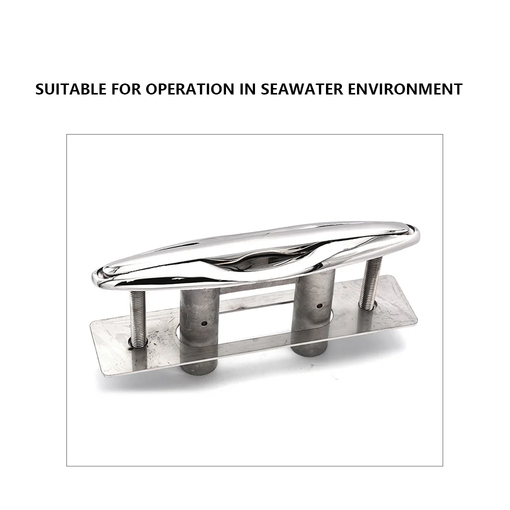 

316 Stainless Steel Cleat Boat Base Pull Bolts Heavy Mooring Yacht Hardware Lift Deck Corrosion Resistance 5inch