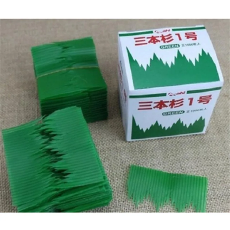 1000 шт./кор. зеленый лист японская еда украшение для суши листья трава креативный