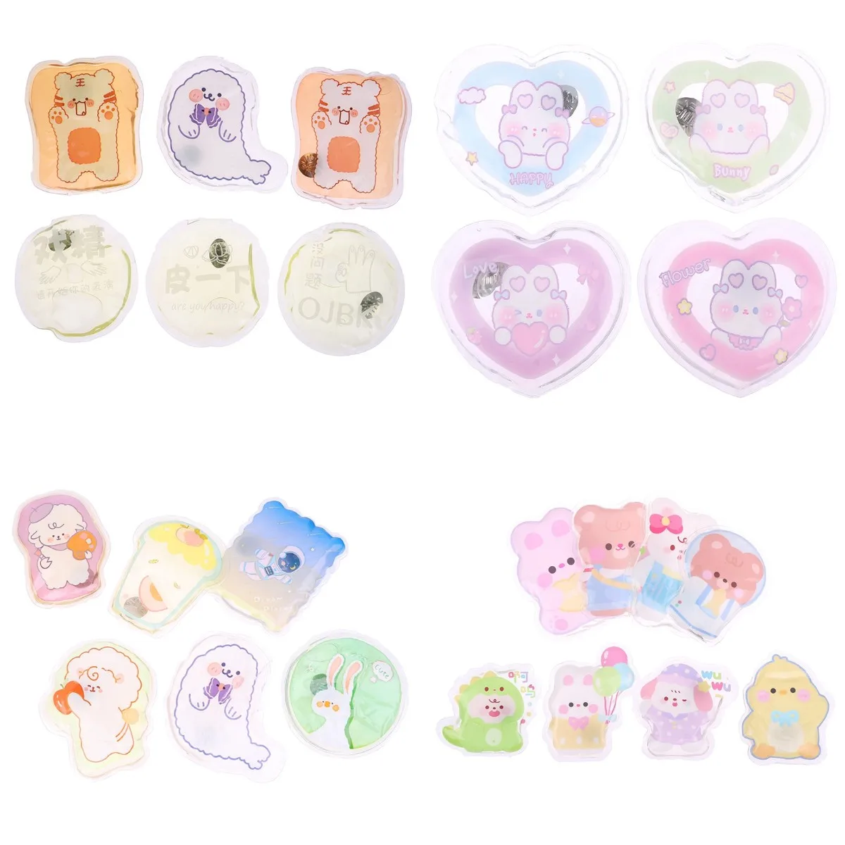 

Мини-грелка для рук зимняя многоразовая Гелевая грелка для рук с быстрым самонагревом Красивая грелка для рук с мгновенным нагревом и принт...