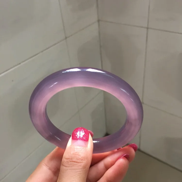 

Natural Imperial Purple Agate Chalcedony Bracelet Women's Simple and Exquisite Bracelet Jewelry Gifts.