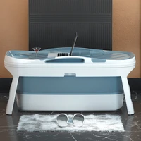 vertical baby bathtub long lasting thermal insulation portable bathtub folding bathtub for adults stable bathroom barrel