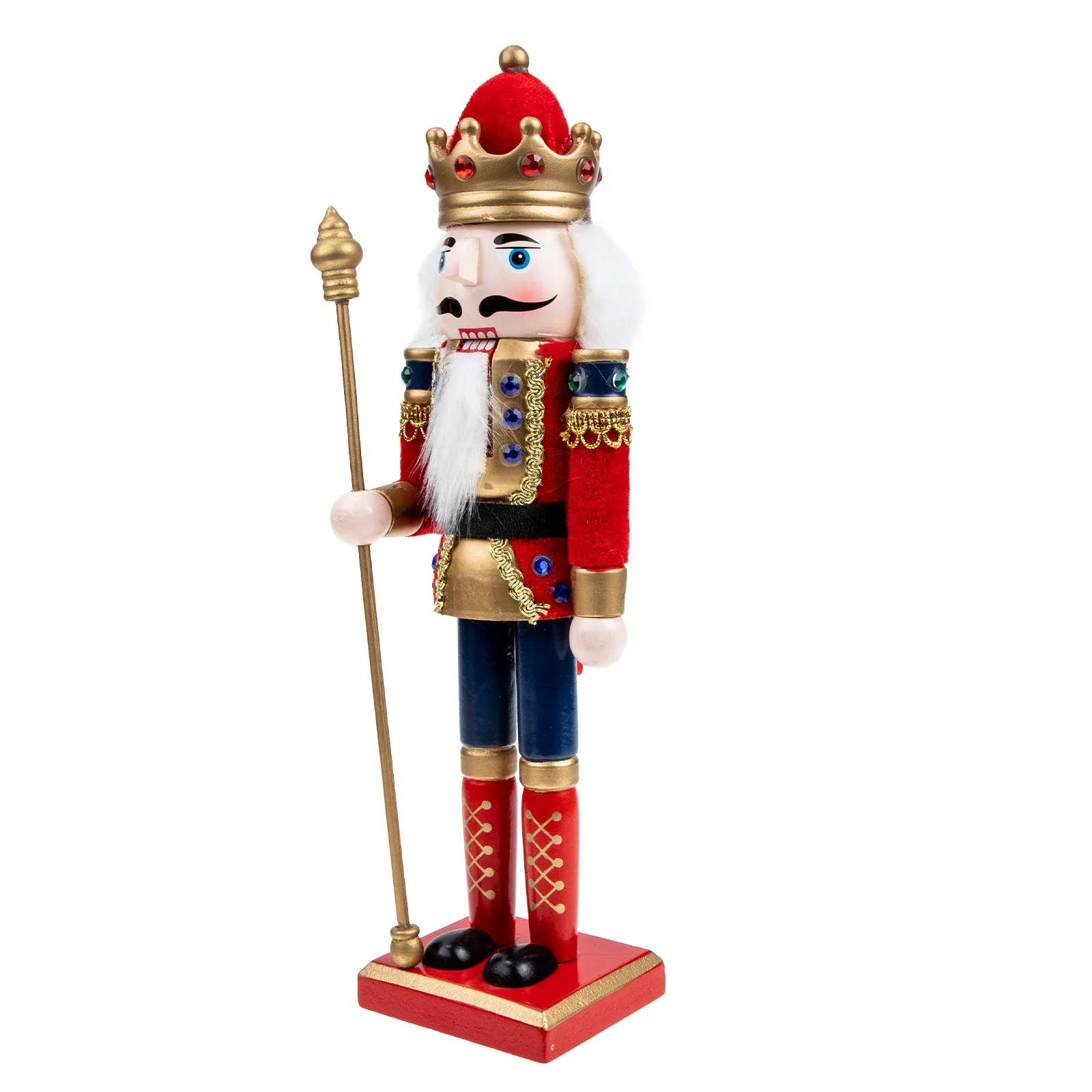 

Xmas Party Favor Wood Nutcrackers Decor Desktop Festival Traditional Christmas Tree Decorations