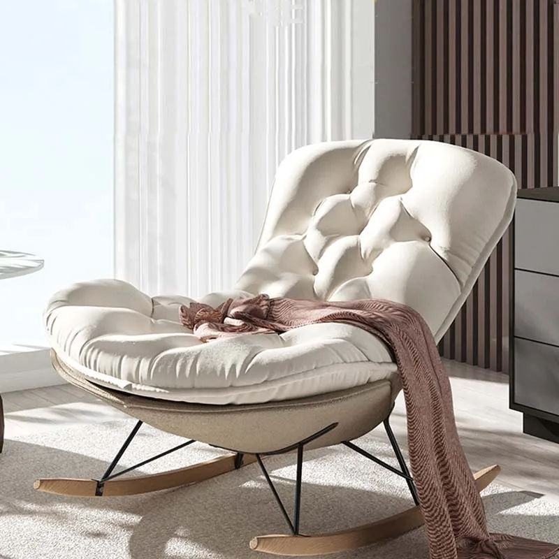 

Armrest Lumbar Support Chairs Garden Modern Rely Party Luxury Lazy Rocking Chair Living Room Chaises De Luxe Room Decor Balcony