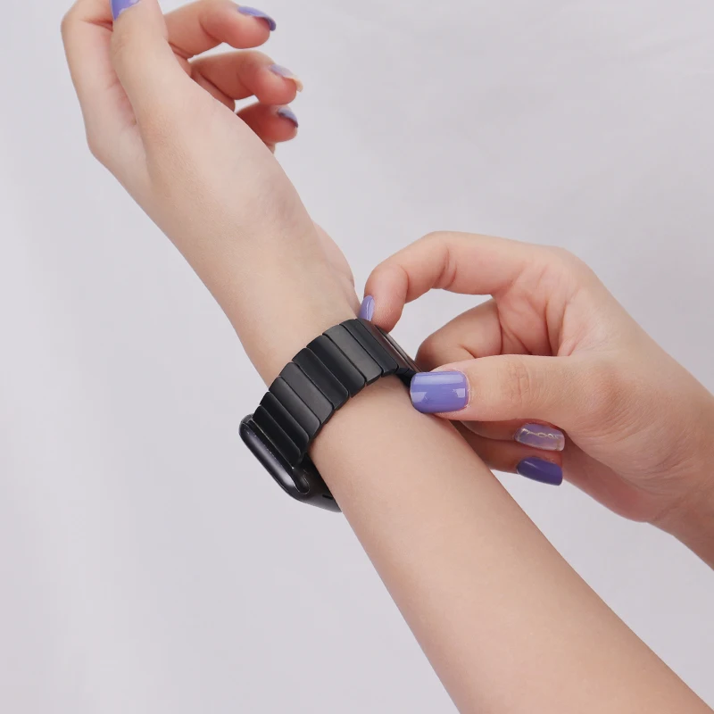 Stainless Steel Strap For Apple watch Bracelet 40mm 44mm 42mm 38mm 45mm 41mm Butterfly Buckle Correa iWatch series 7 6 5 4 3 SE