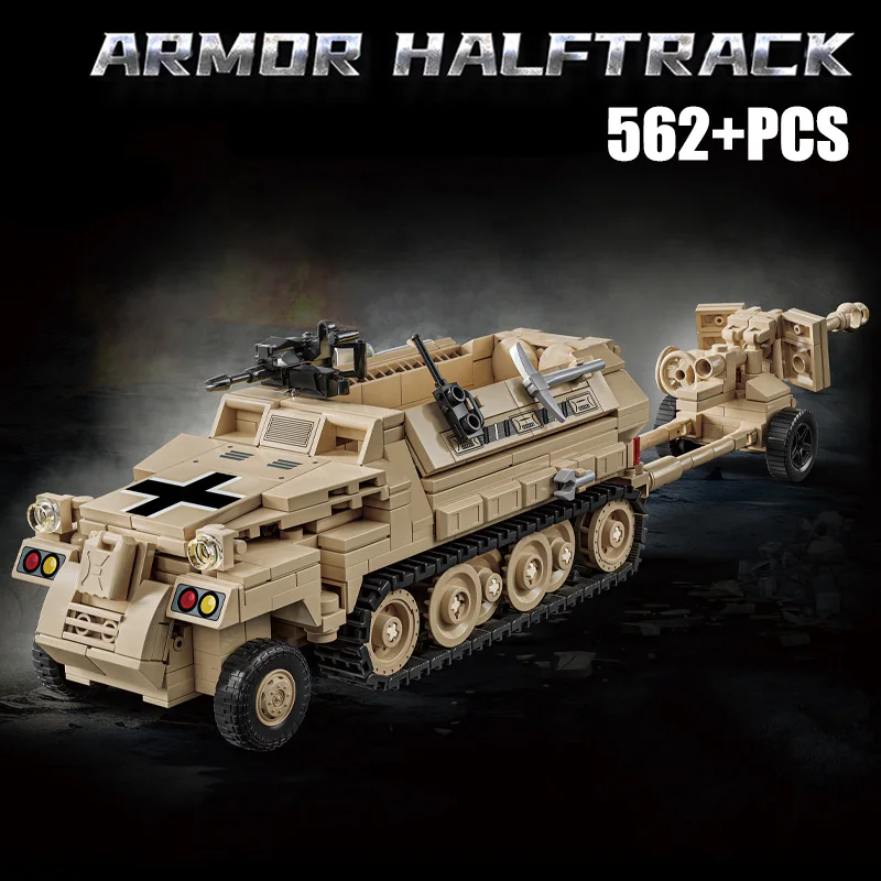 Военные WW2 SdKFz250 доспехи Halftrack строительные блоки DIY бронированный носій персонала