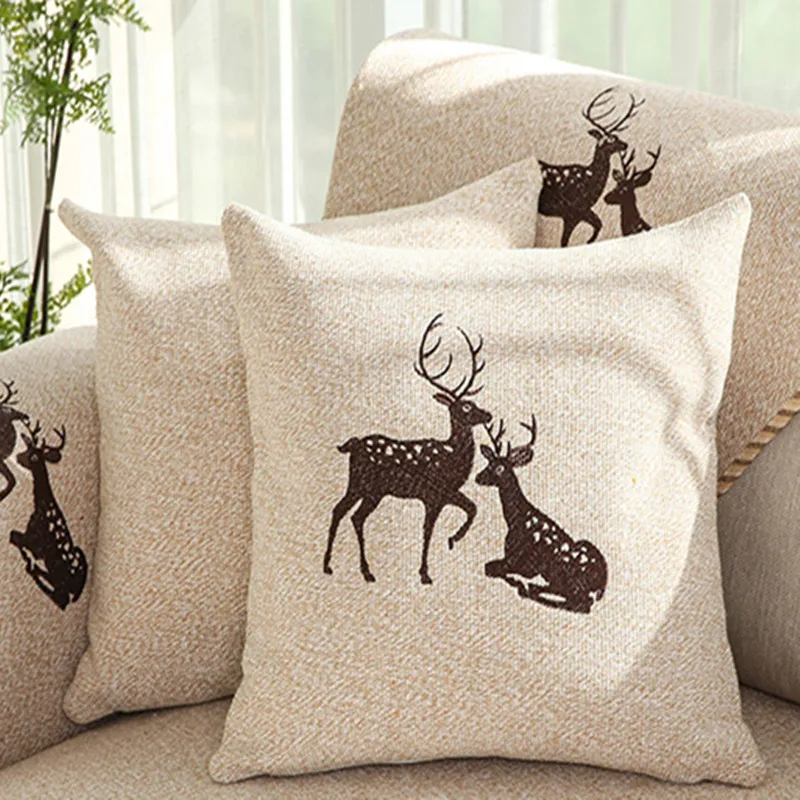 Подушка для дивана Всесезонная Нескользящая хлопковая льняная простой