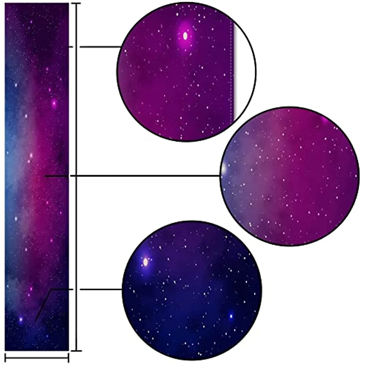 Фото Льняная дорожка Galaxy для стола для детей, украшения для дня рождения, звезды, космического пространства, звездная ночь, столовая, кухня, домашний декор №5