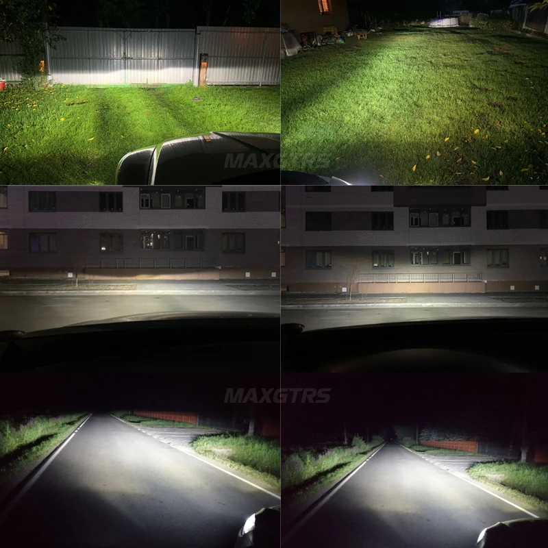 MAXGTRS D3S светодиодный фары HID D1S D2S D4S D5S D8S D1R D2R D3R Turbo 24000LM двухсторонний чип CSP 6500K
